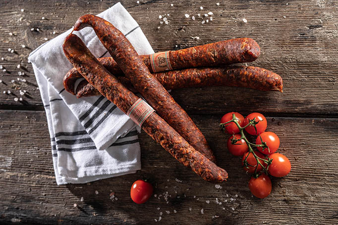 Mancsóék - Mangalica kolbász csípős